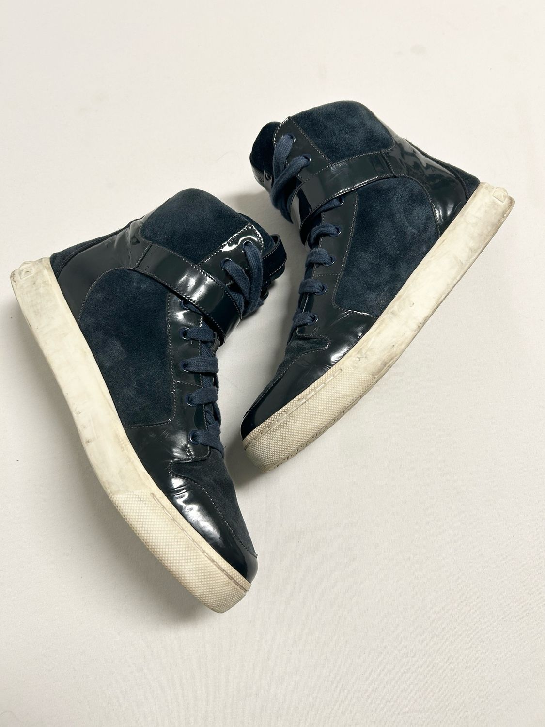 Balmain  2012 Buckle High Top Sneakers
