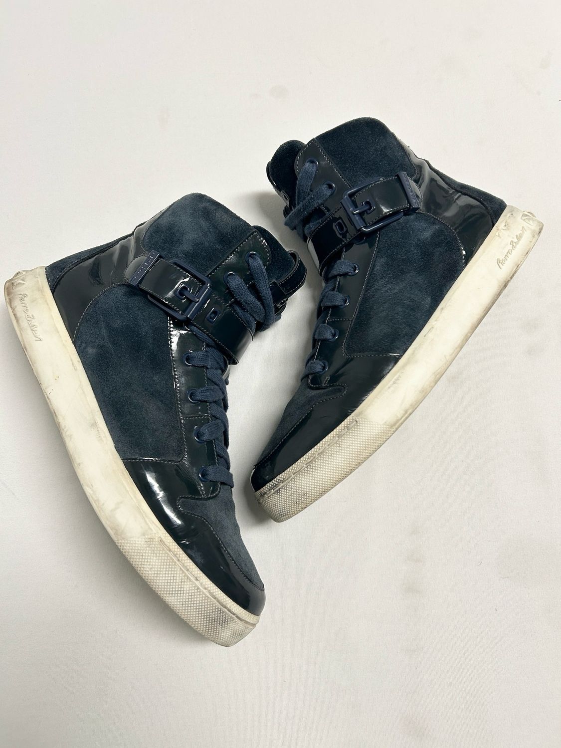 Balmain  2012 Buckle High Top Sneakers
