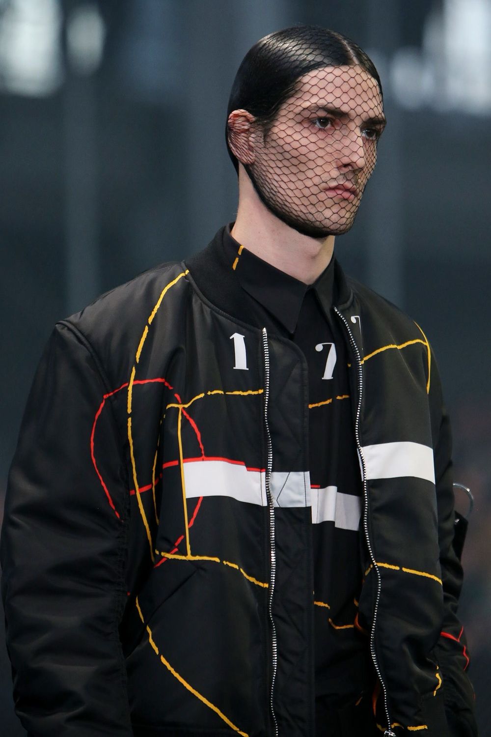 Givenchy by Riccardo Tisci FW2014 Basketball Court Print Bomber Jacket