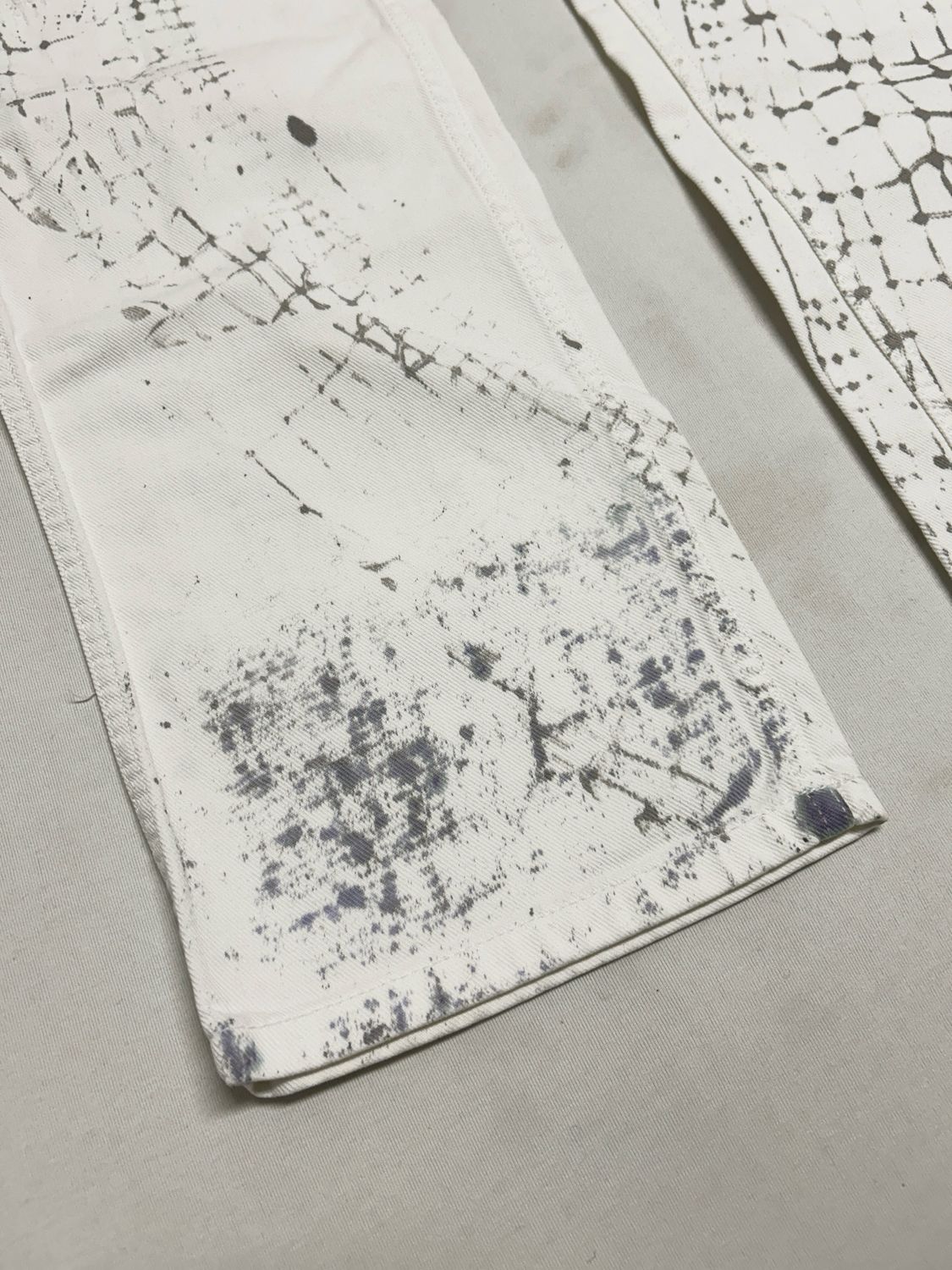 Dolce &amp; Gabbana  2000s Repaired Grid Print Jeans