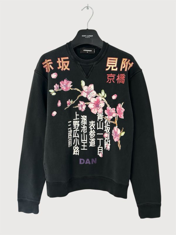 Dsquared2 by Dean and Dan Caten FW2016 Tokyo Cherry Blossom Sweatshirt