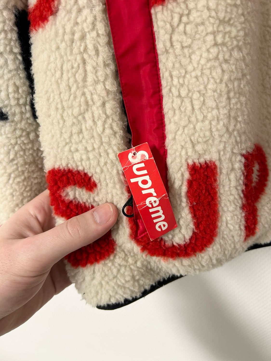 Supreme  FW2018 Reversible Logo Fleece Jacket