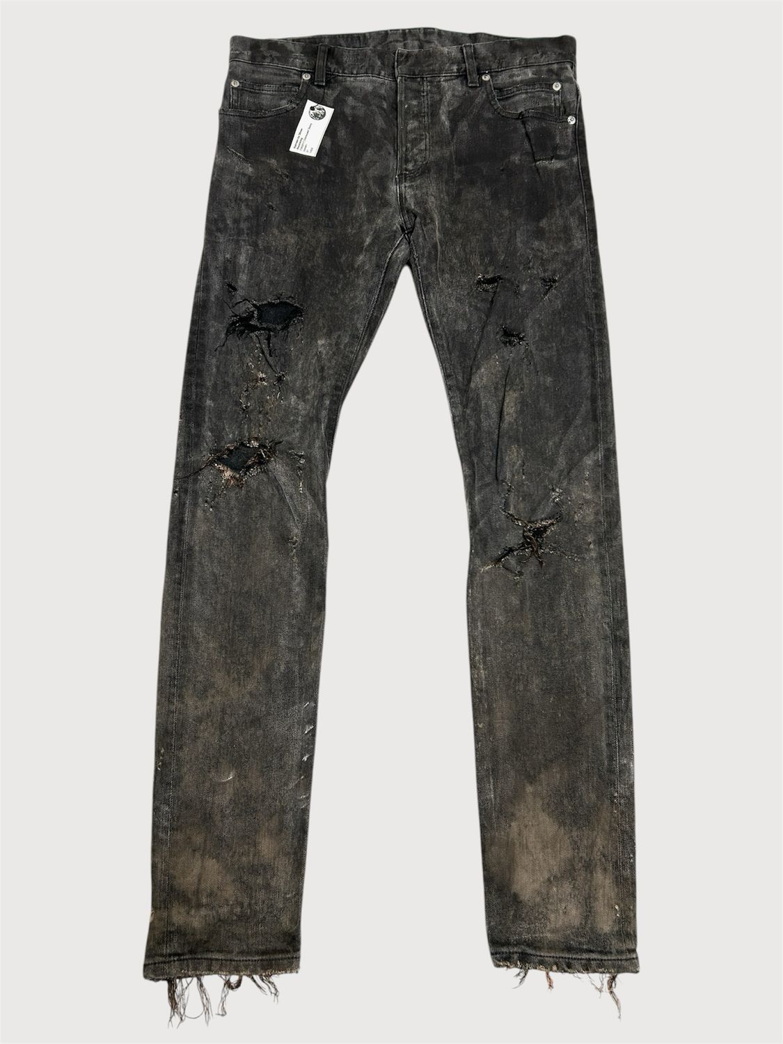 Balmain by Olivier Rousteing FW2017 Distressed Skinny Denim 