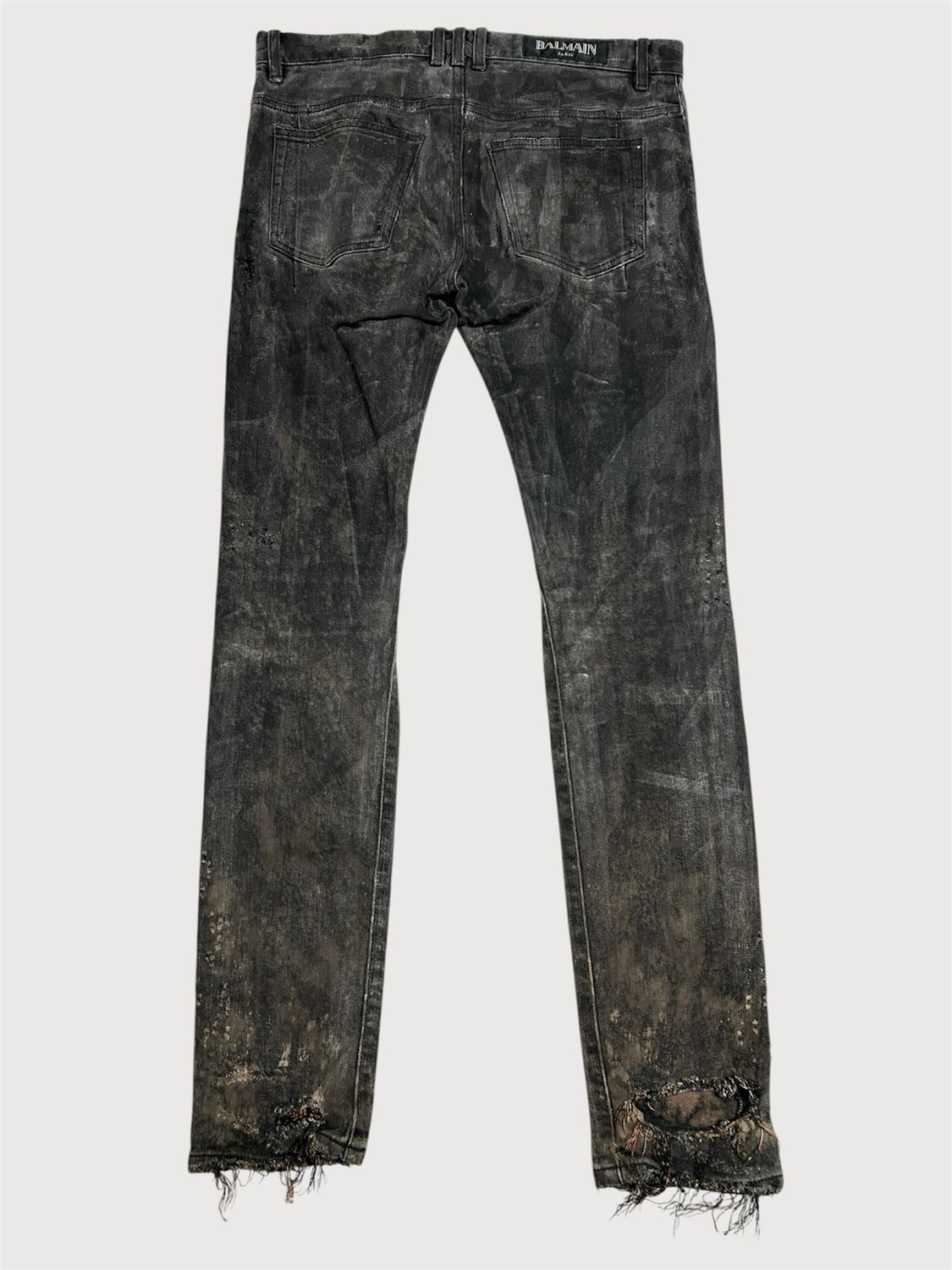 Balmain by Olivier Rousteing FW2017 Distressed Skinny Denim 