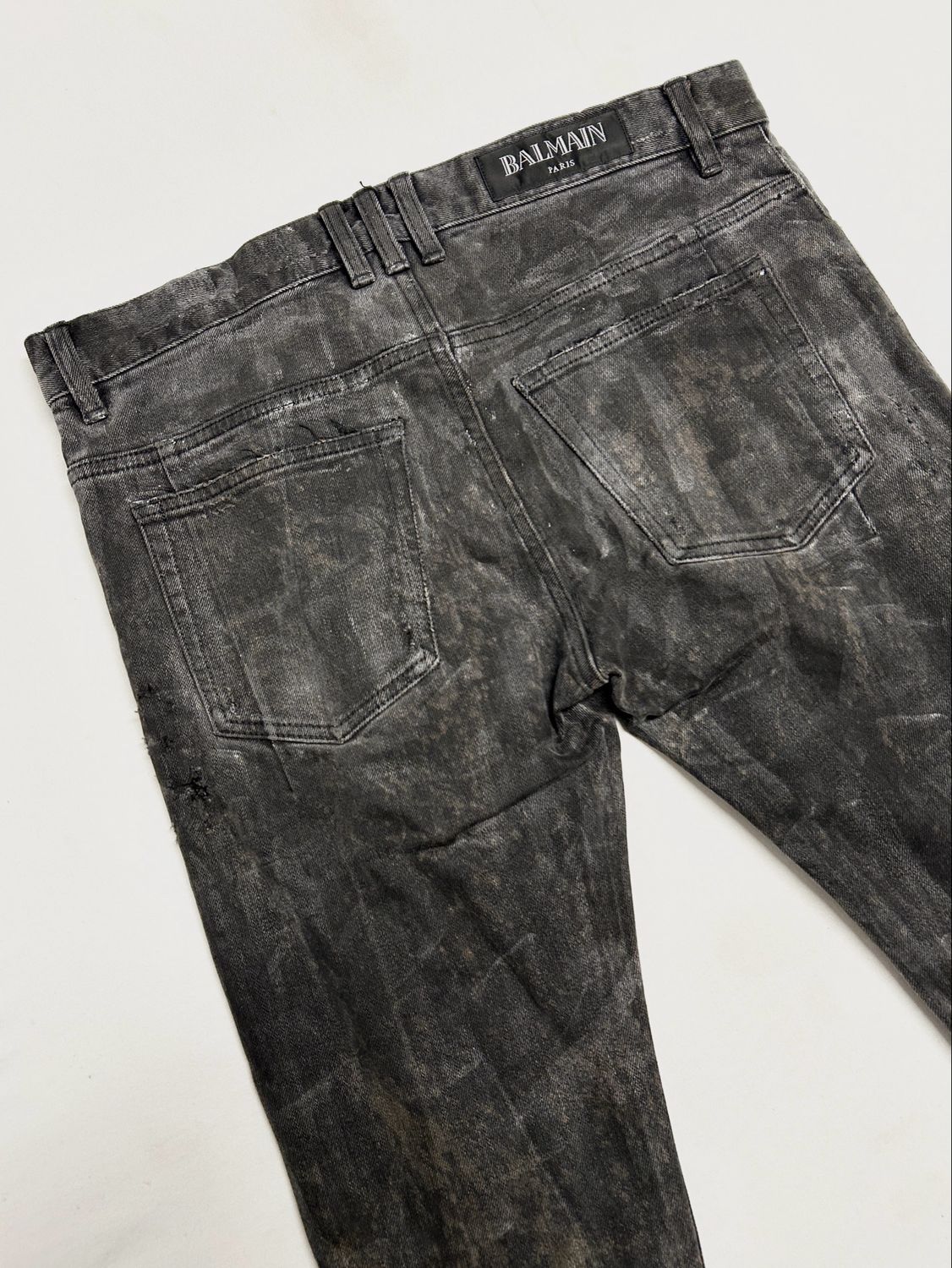 Balmain by Olivier Rousteing FW2017 Distressed Skinny Denim 