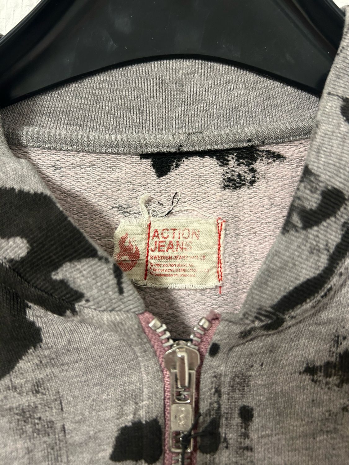 Acne Studios 1998 Leather Arc Logo Zip Jacket
