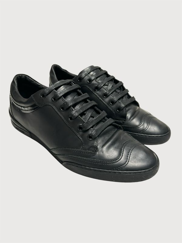 Dior Homme by Kris Van Assche SS2012 Black Leather Low Top Sneakers 