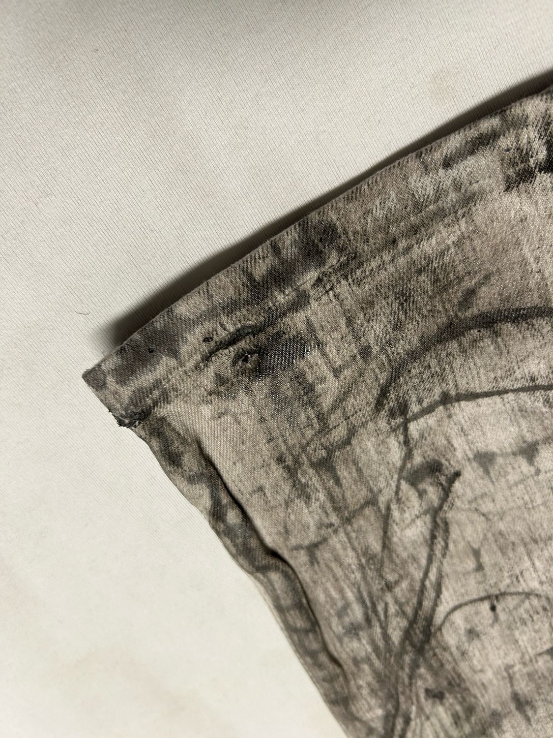 Balmain by Olivier Rousteing SS2017 Painted Distressed Biker Denim