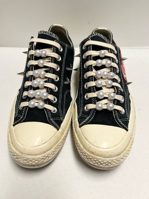 COMME des GARÇONS PLAY  Converse Chuck 70 Low Spiked Pearl Sneakers