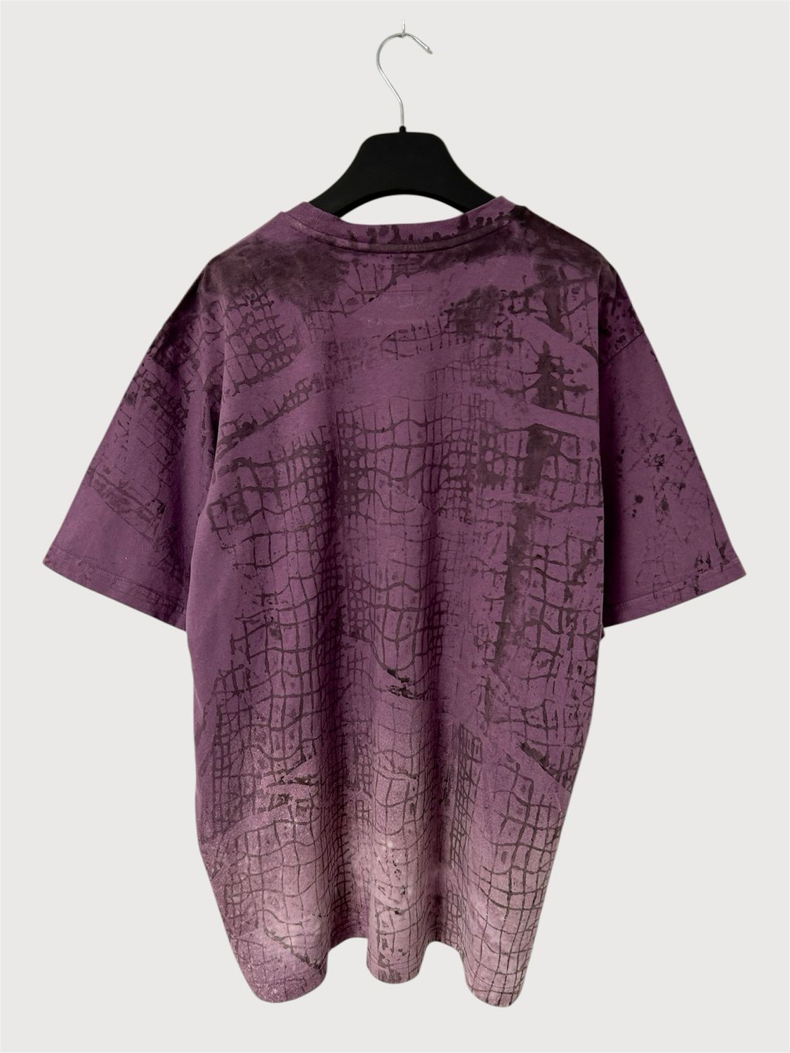 Supreme  Embroidered Grid Print Logo T-Shirt