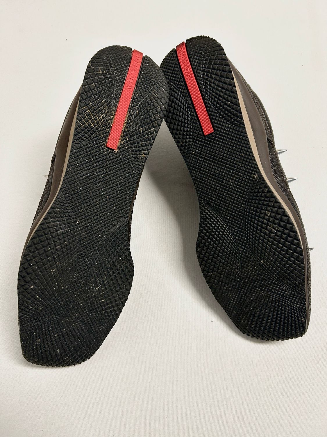 Prada 2004 Spiked Leather Sneakers