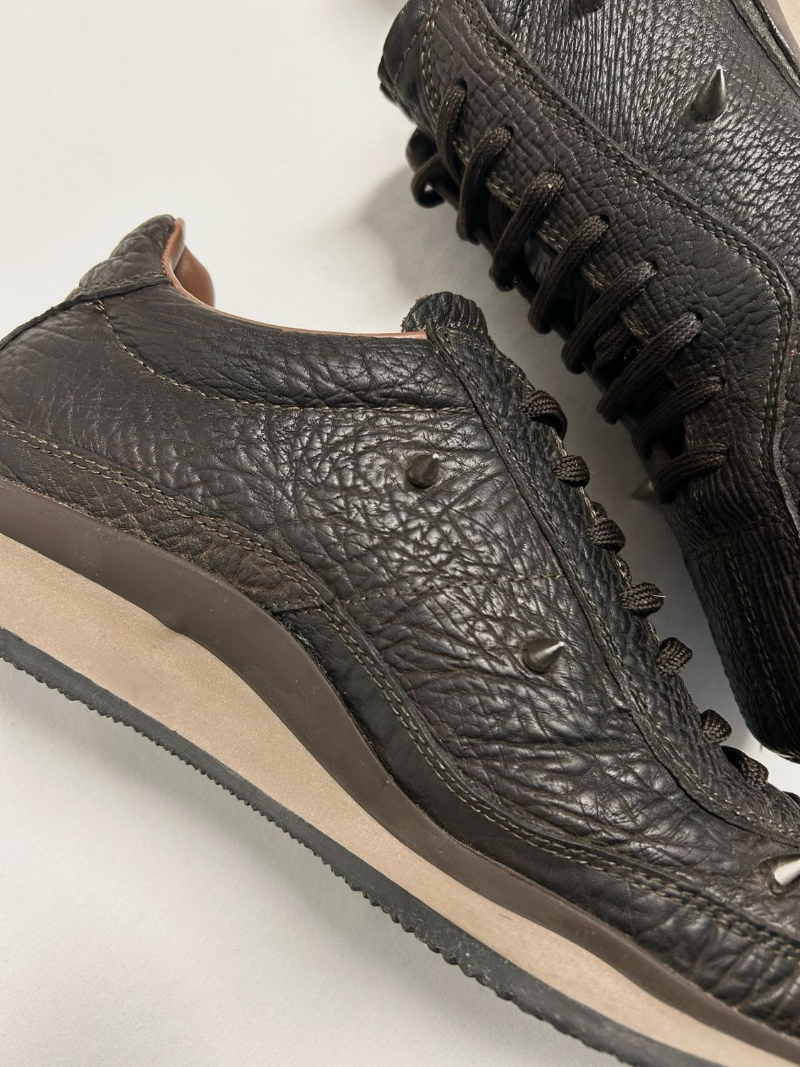 Prada 2004 Spiked Leather Sneakers