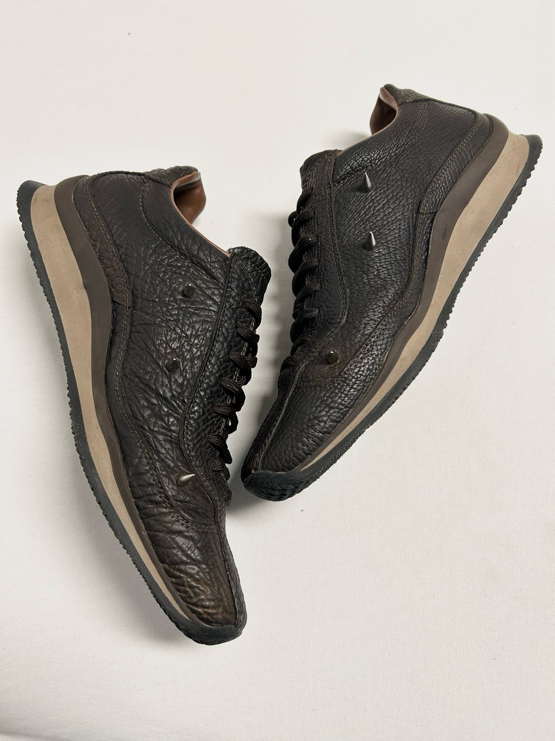Prada 2004 Spiked Leather Sneakers