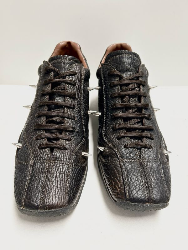 Prada 2004 Spiked Leather Sneakers