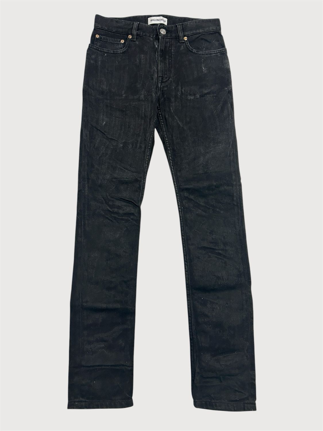 Balenciaga by Alexander Wang FW2013 Sample Enzyme Stone Washed Black Denim