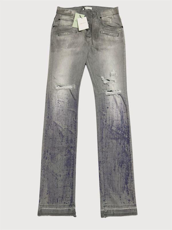 Balmain  2010s Distressed Biker Denim