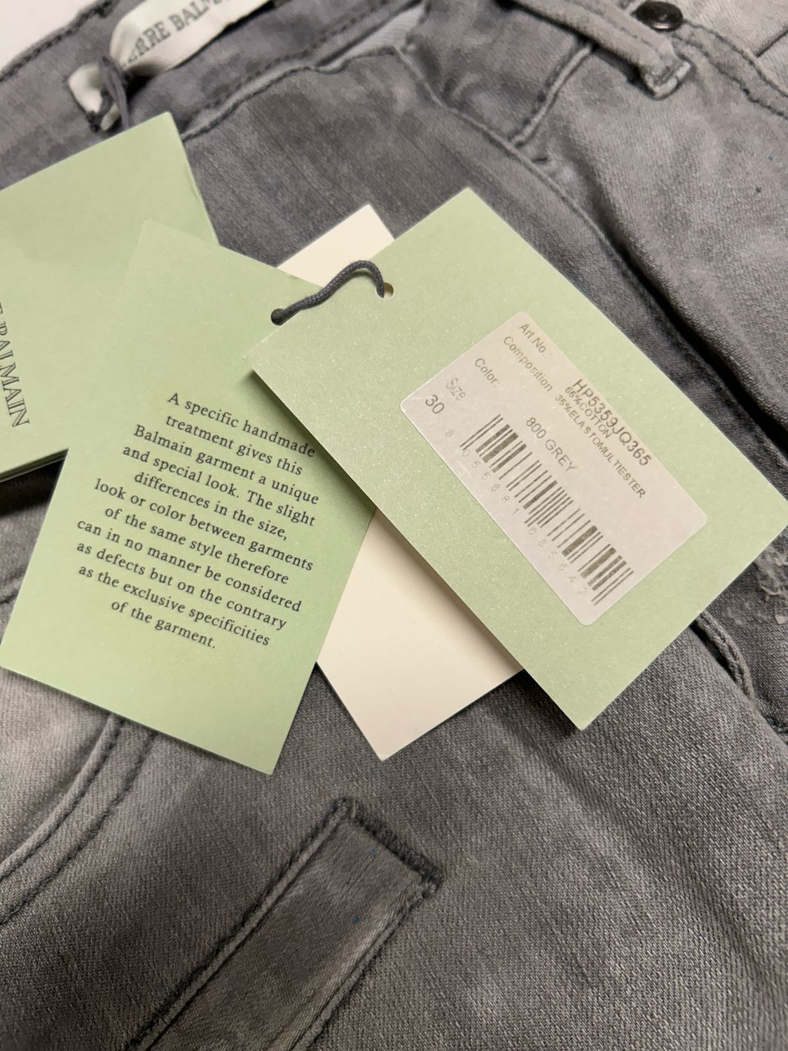 Balmain  2010s Distressed Biker Denim