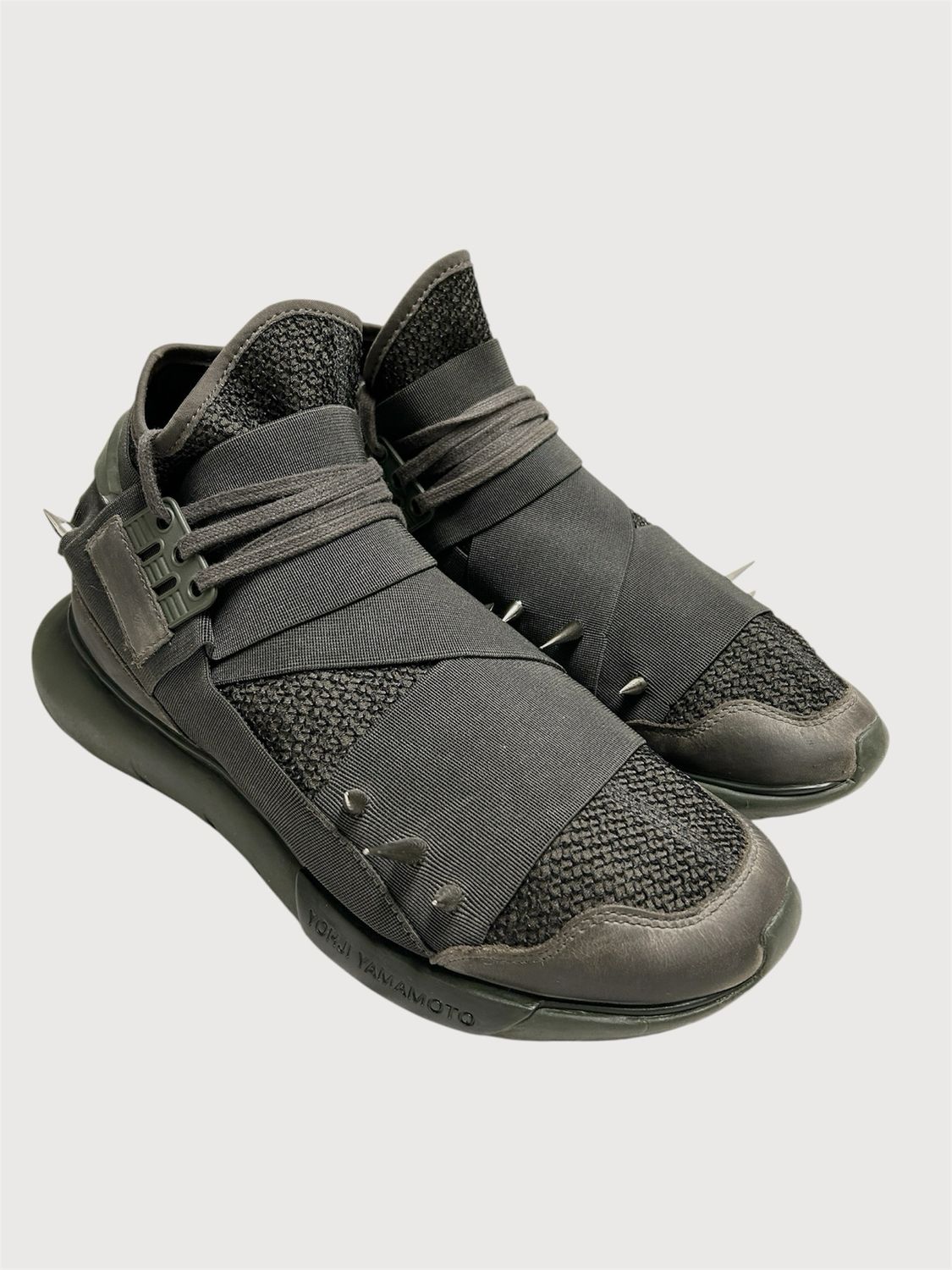 Y-3 by Yohji Yamamoto SS2017 Spiked Qasa High Sneakers