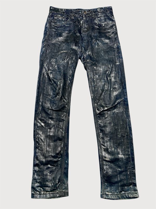 Dolce &amp; Gabbana 2000s Waxed Denim Jeans