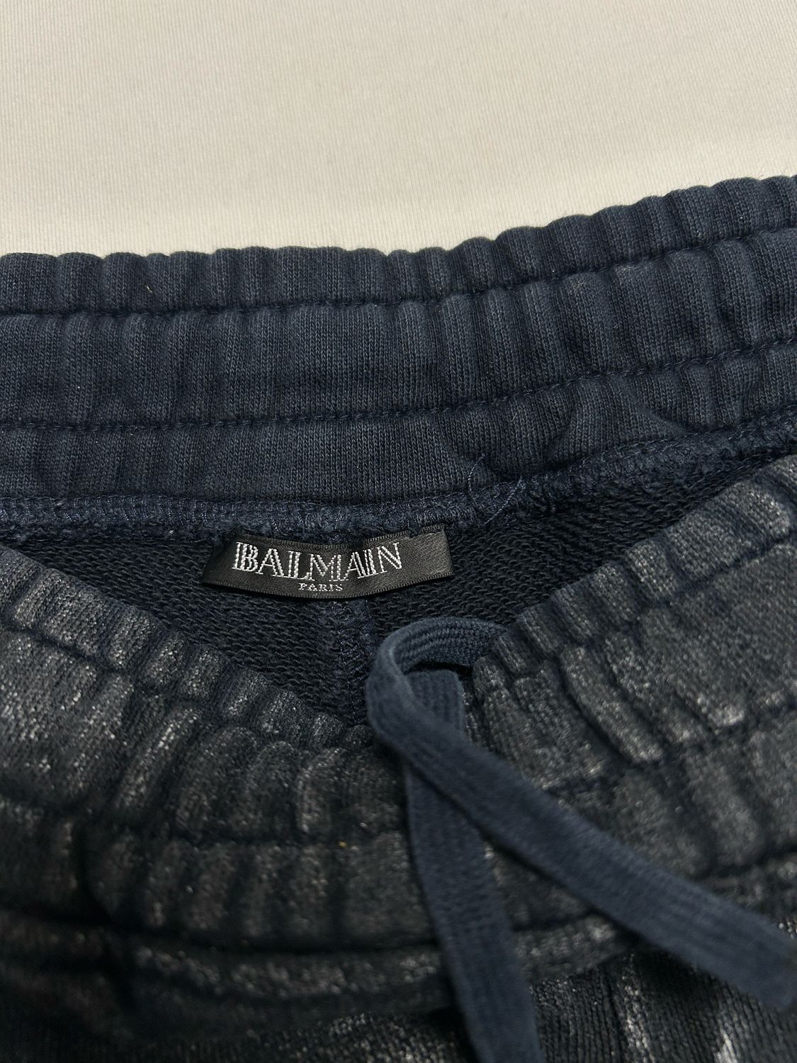 Balmain by Olivier Rousteing  SS2014 Waxed Biker Sweatpants