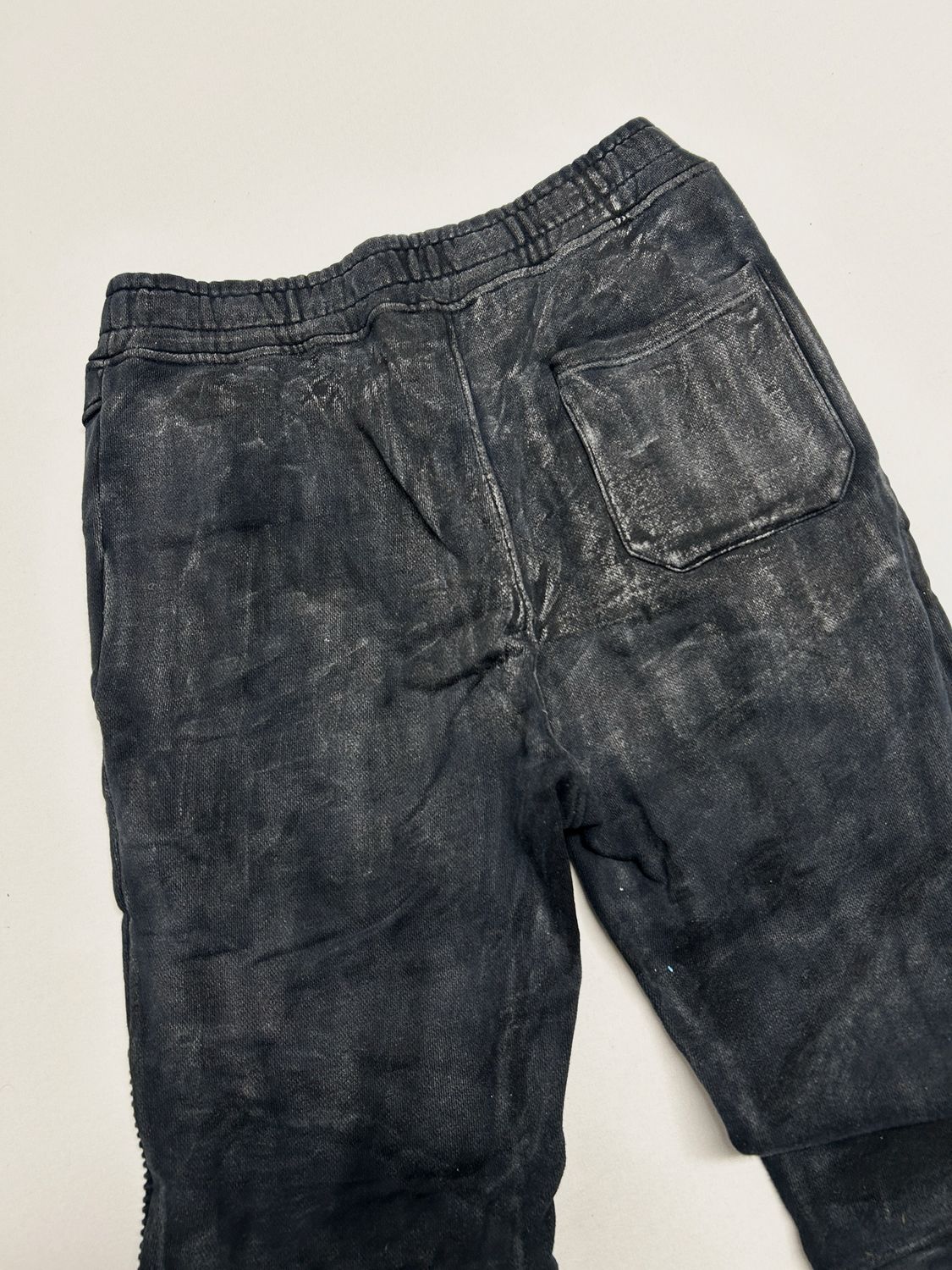 Balmain by Olivier Rousteing  SS2014 Waxed Biker Sweatpants