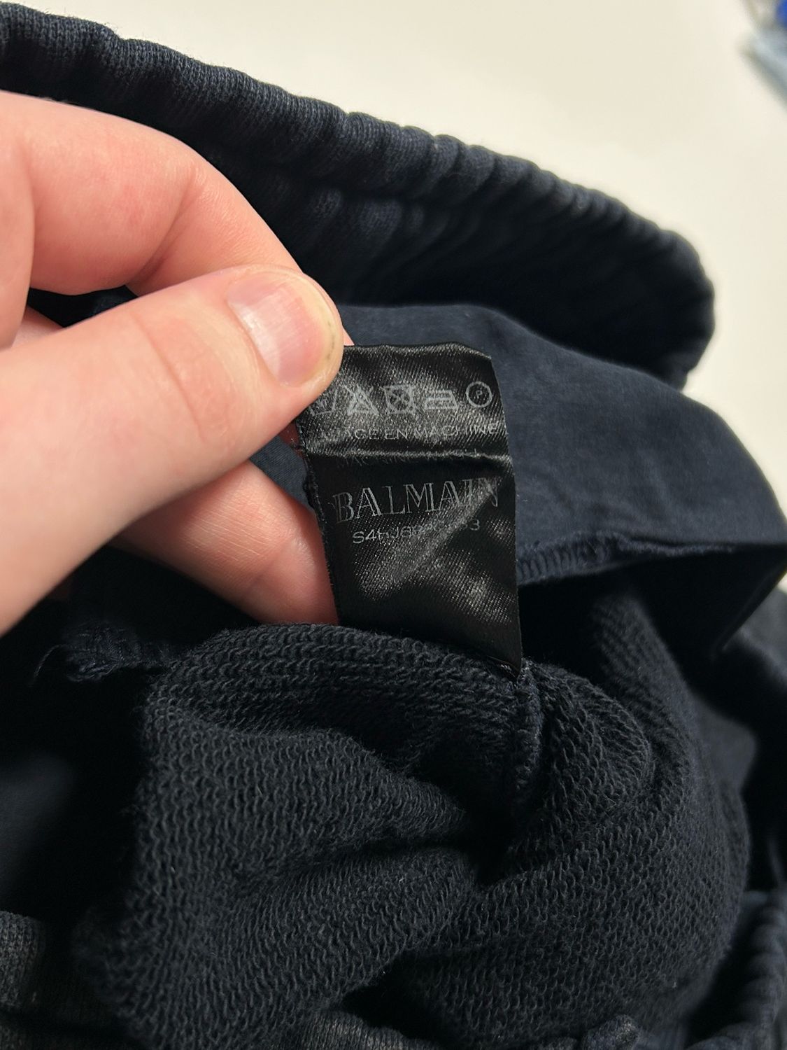 Balmain by Olivier Rousteing  SS2014 Waxed Biker Sweatpants