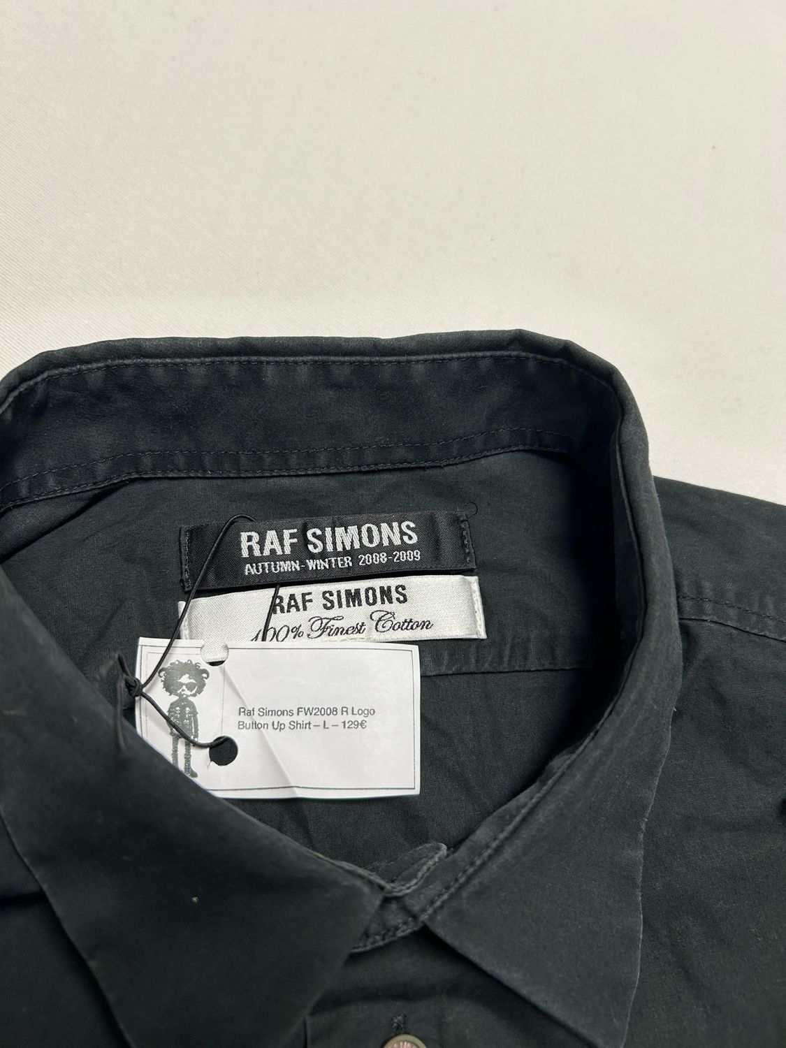 Raf Simons FW2008 R Logo Button Up Shirt 