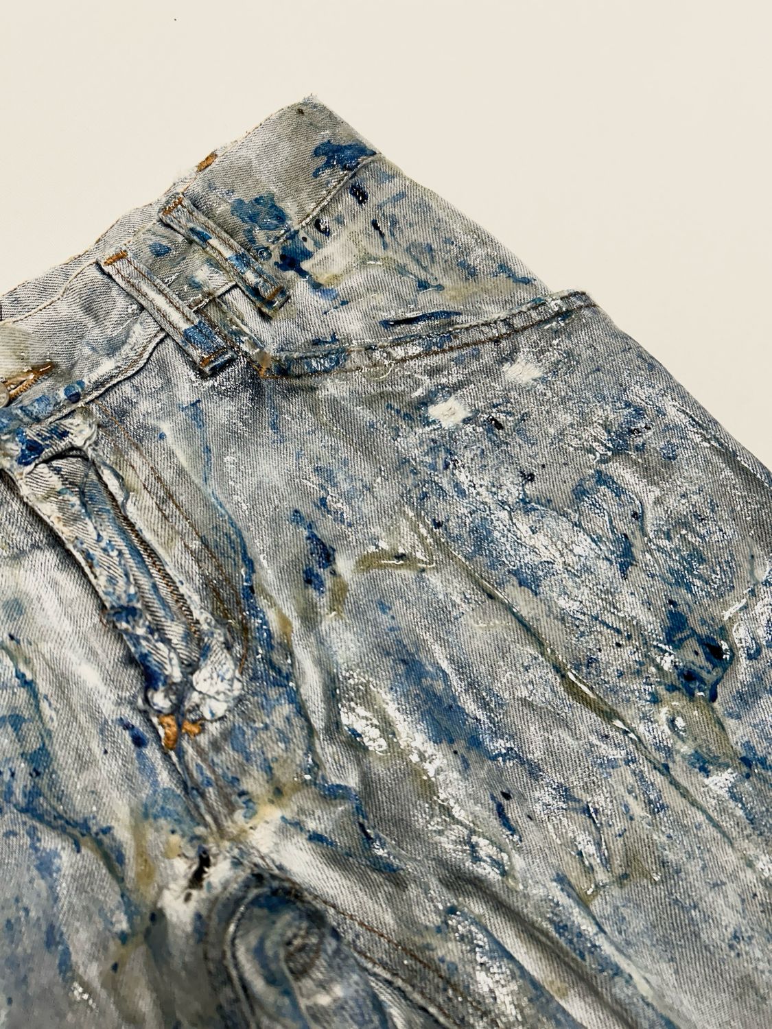 Dolce &amp; Gabbana  2000s Distressed Waxed Denim