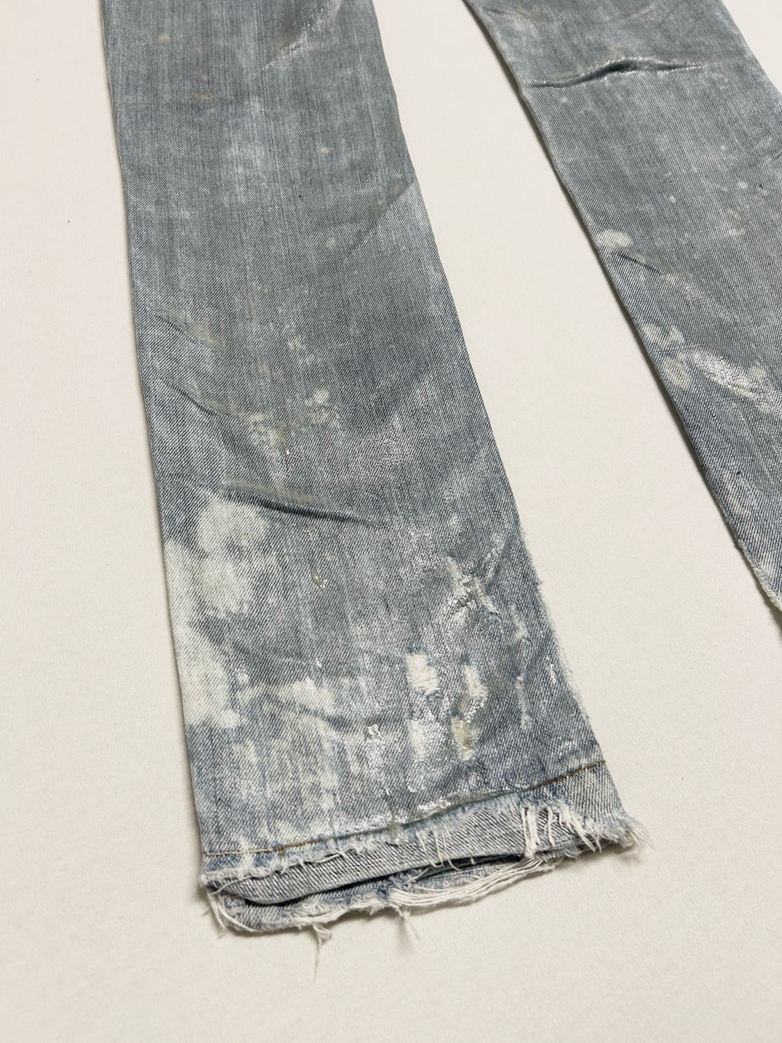 Dolce &amp; Gabbana  2000s Distressed Waxed Denim