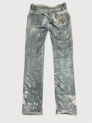 Dolce &amp; Gabbana  2000s Distressed Waxed Denim