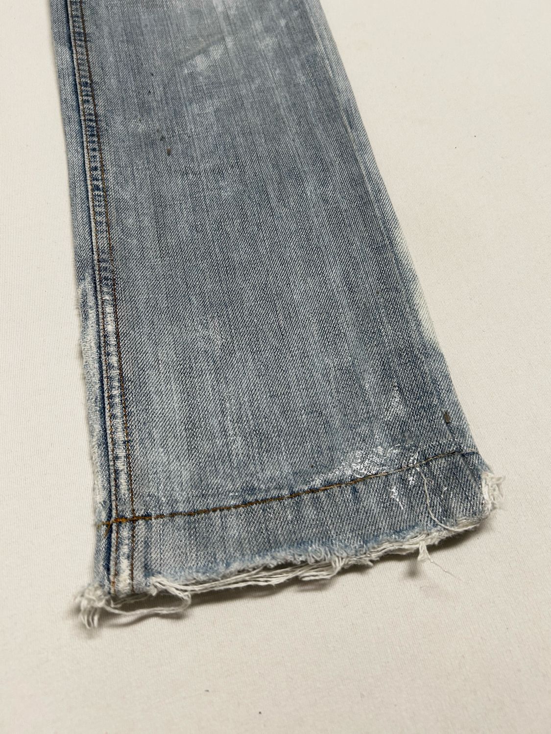 Dolce &amp; Gabbana  2000s Distressed Waxed Denim