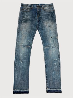 Saint Laurent Paris by Hedi Slimane SS2015 D02 Distressed Denim Jeans