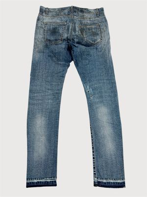 Saint Laurent Paris by Hedi Slimane SS2015 D02 Distressed Denim Jeans