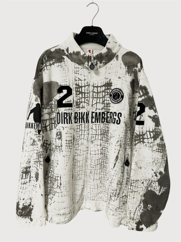 Dirk Bikkembergs Croc Print Soccer Zip Jacket