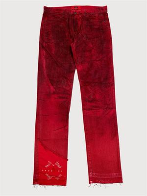 424 by Guillermo Andrade 2018 Red Paisley Patch Denim