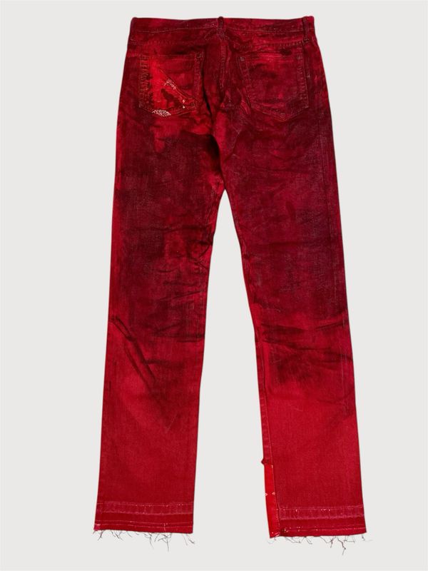 424 by Guillermo Andrade 2018 Red Paisley Patch Denim