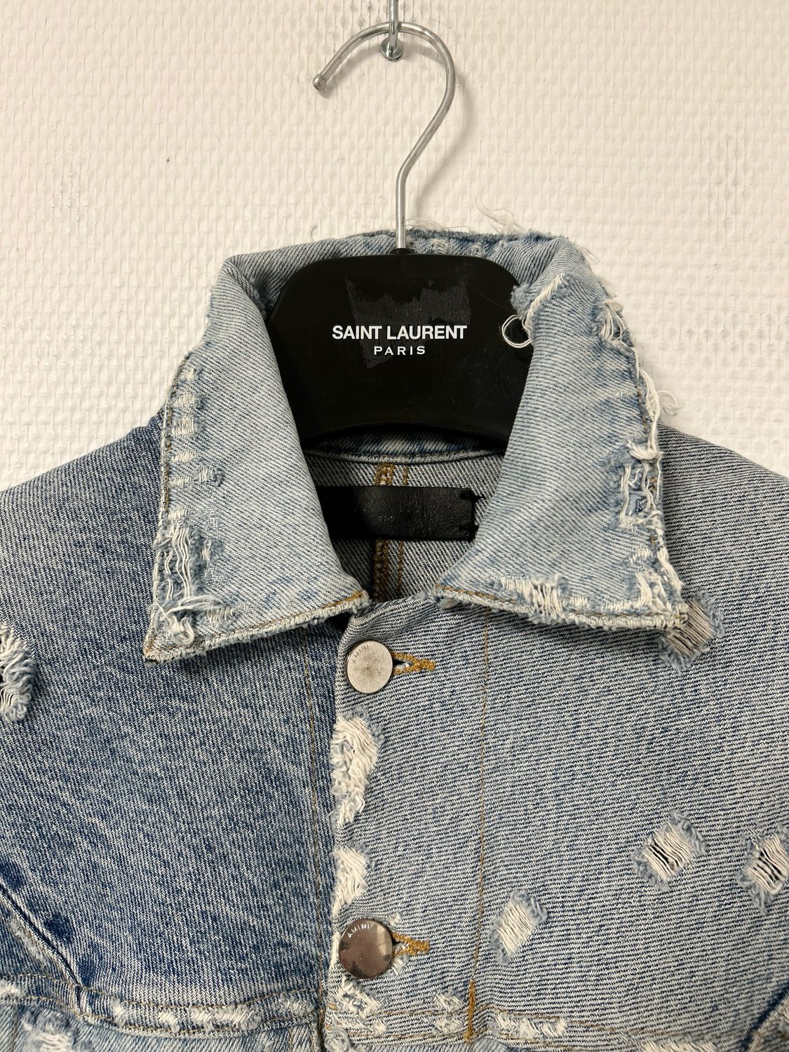 AMIRI by Mike Amiri SS2018 Deconstructed Distressed Denim Jacket 