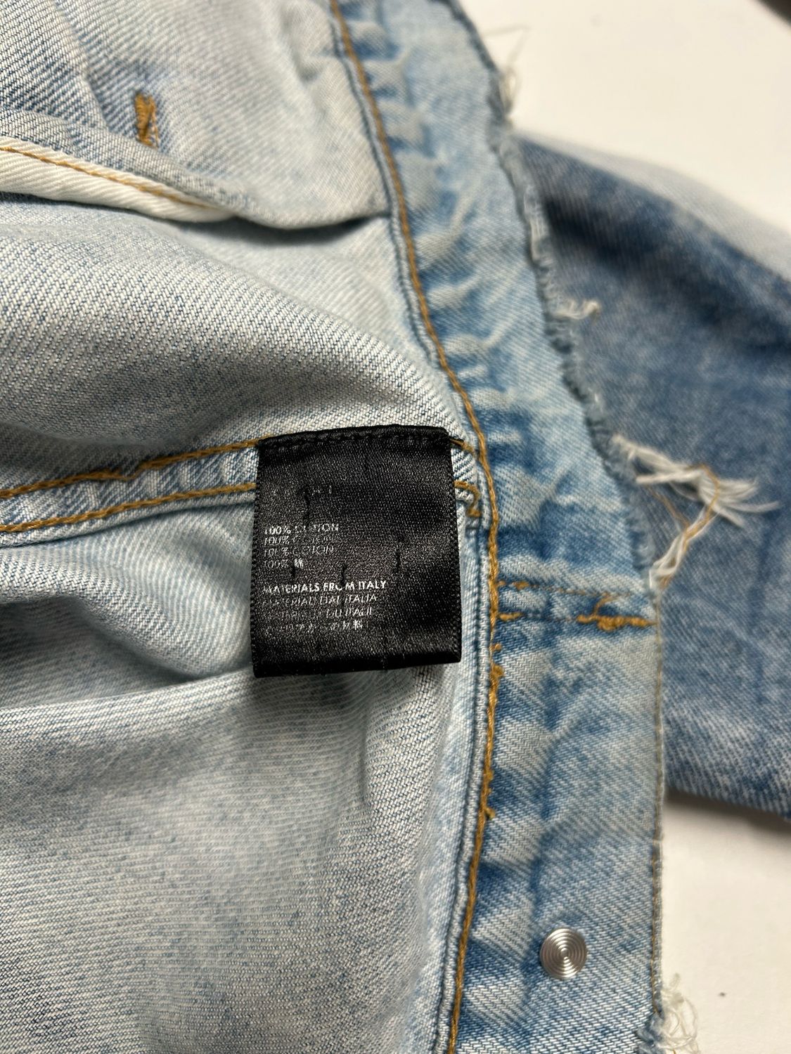AMIRI by Mike Amiri SS2018 Deconstructed Distressed Denim Jacket 