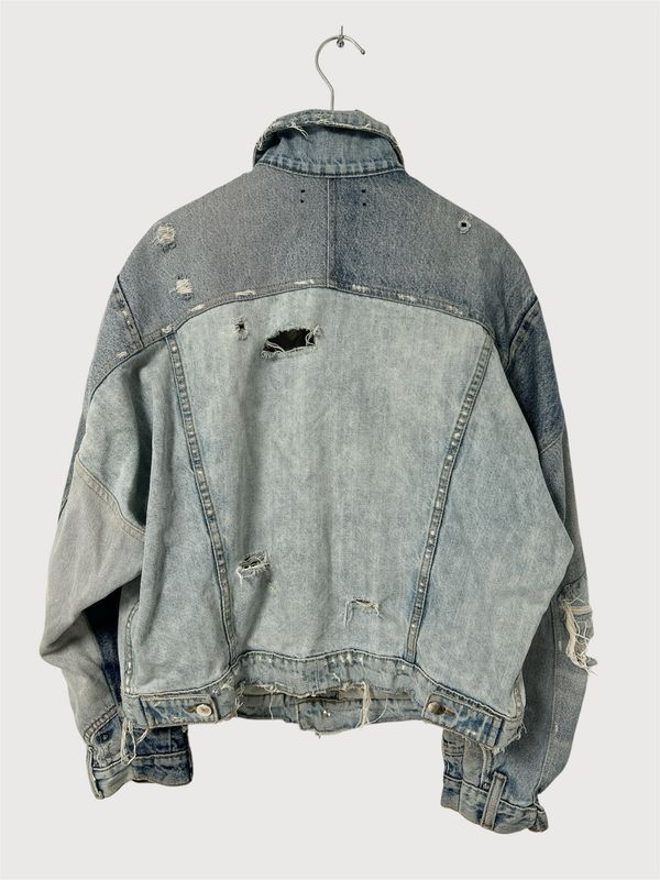 AMIRI by Mike Amiri SS2018 Deconstructed Distressed Denim Jacket 