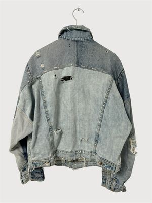 AMIRI by Mike Amiri SS2018 Deconstructed Distressed Denim Jacket 