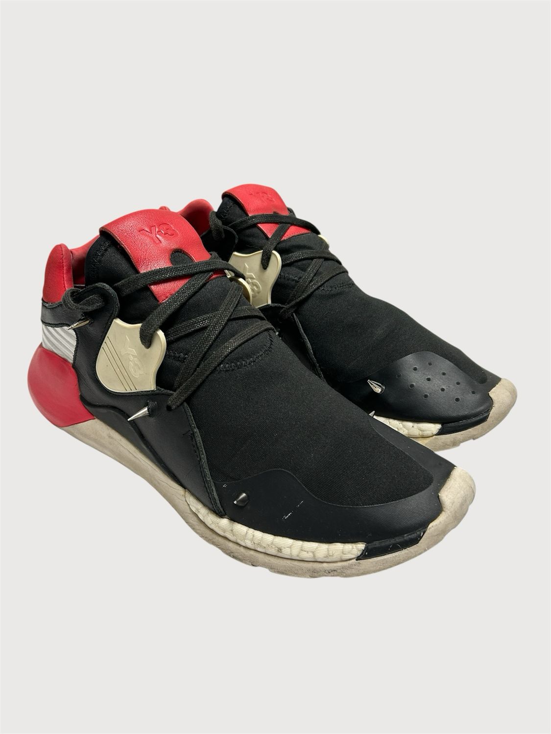Y-3 by Yohji Yamamoto 2015 Spiked Boost QR Sneakers