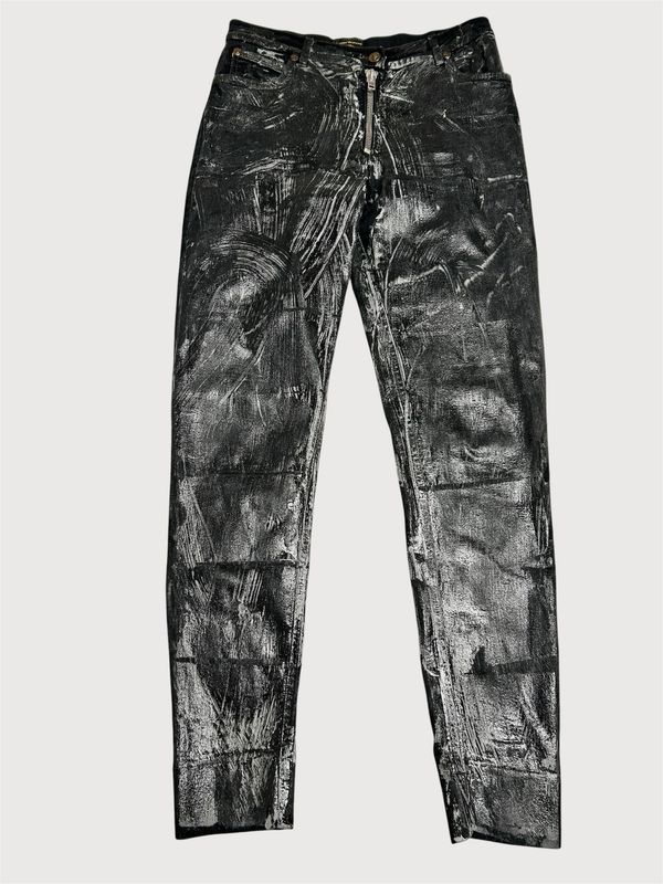 Vivienne Westwood  c.2010 Waxed Zip Denim Pants 