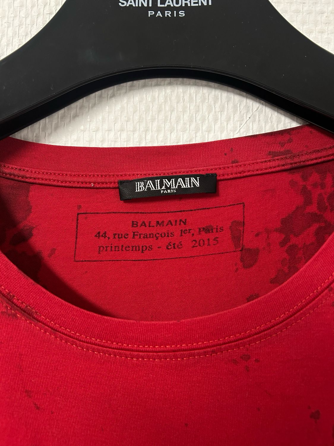 Balmain by Olivier Rousteing  SS2015 Logo T-Shirt