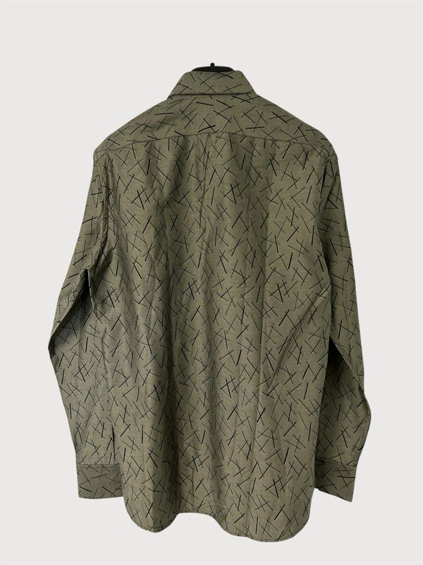 Saint Laurent Paris by Anthony Vaccarello FW2019 Sample Cross Jacquard Shirt 