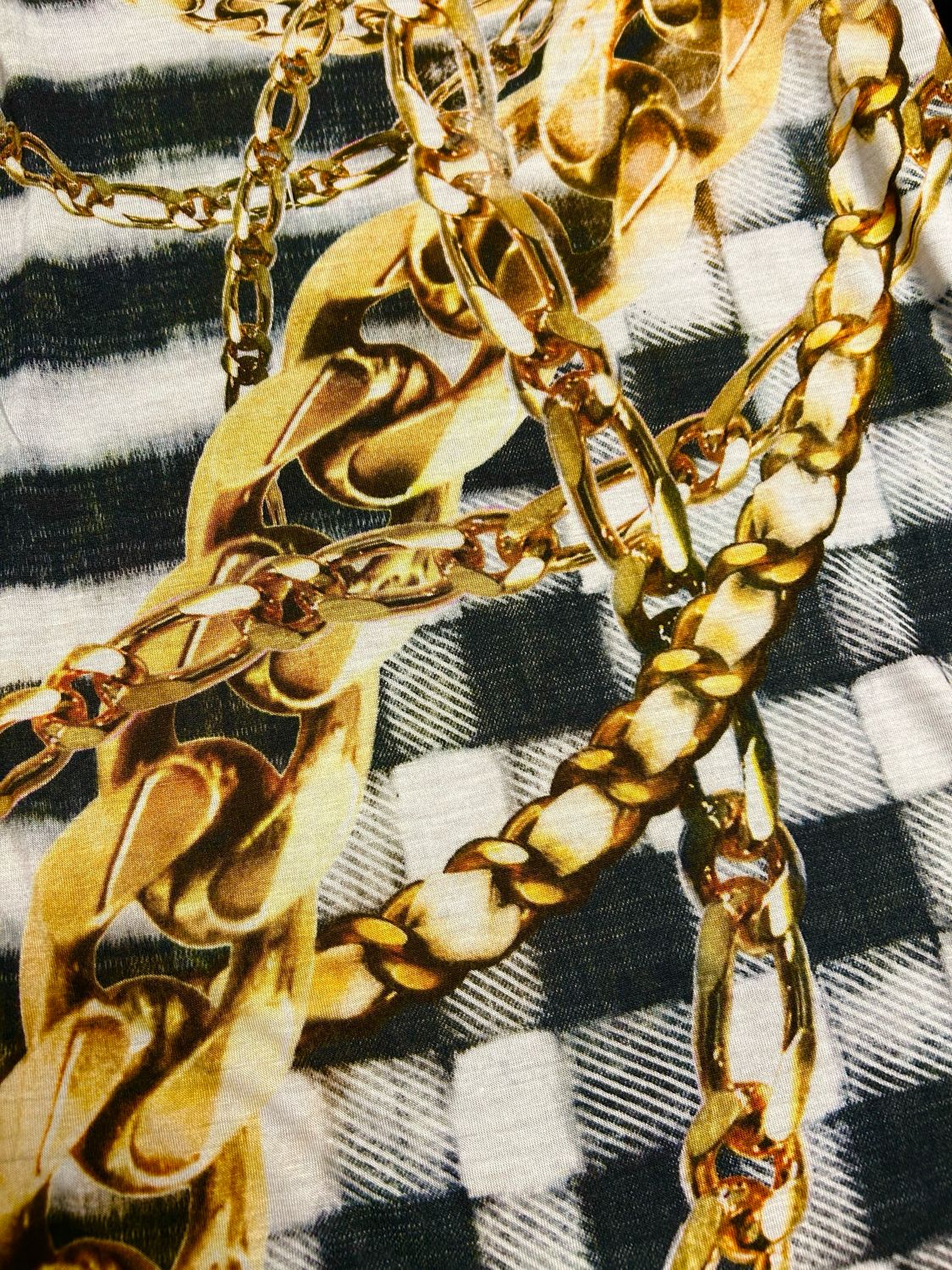 Balmain by Olivier Rousteing SS2013 Chain Print Long Sleeve