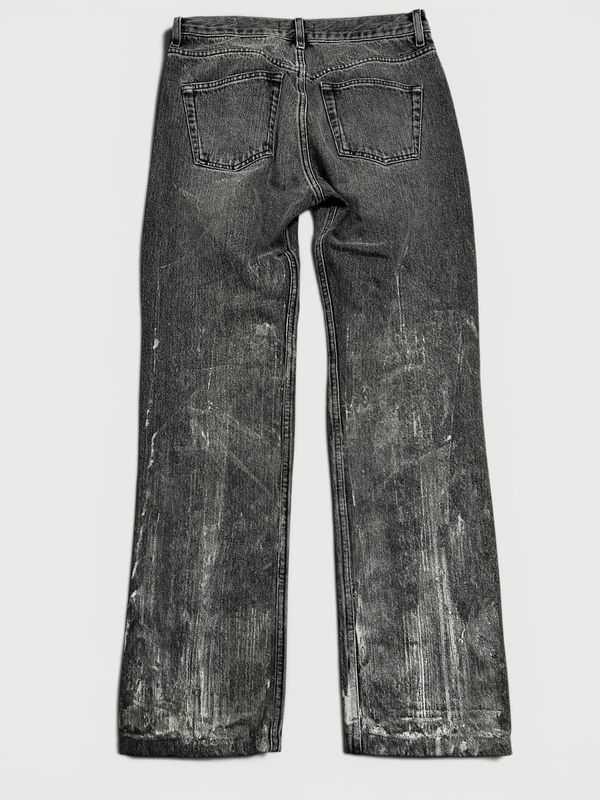 Balenciaga by Demna Gvasalia 2017 Distressed Waxed Denim