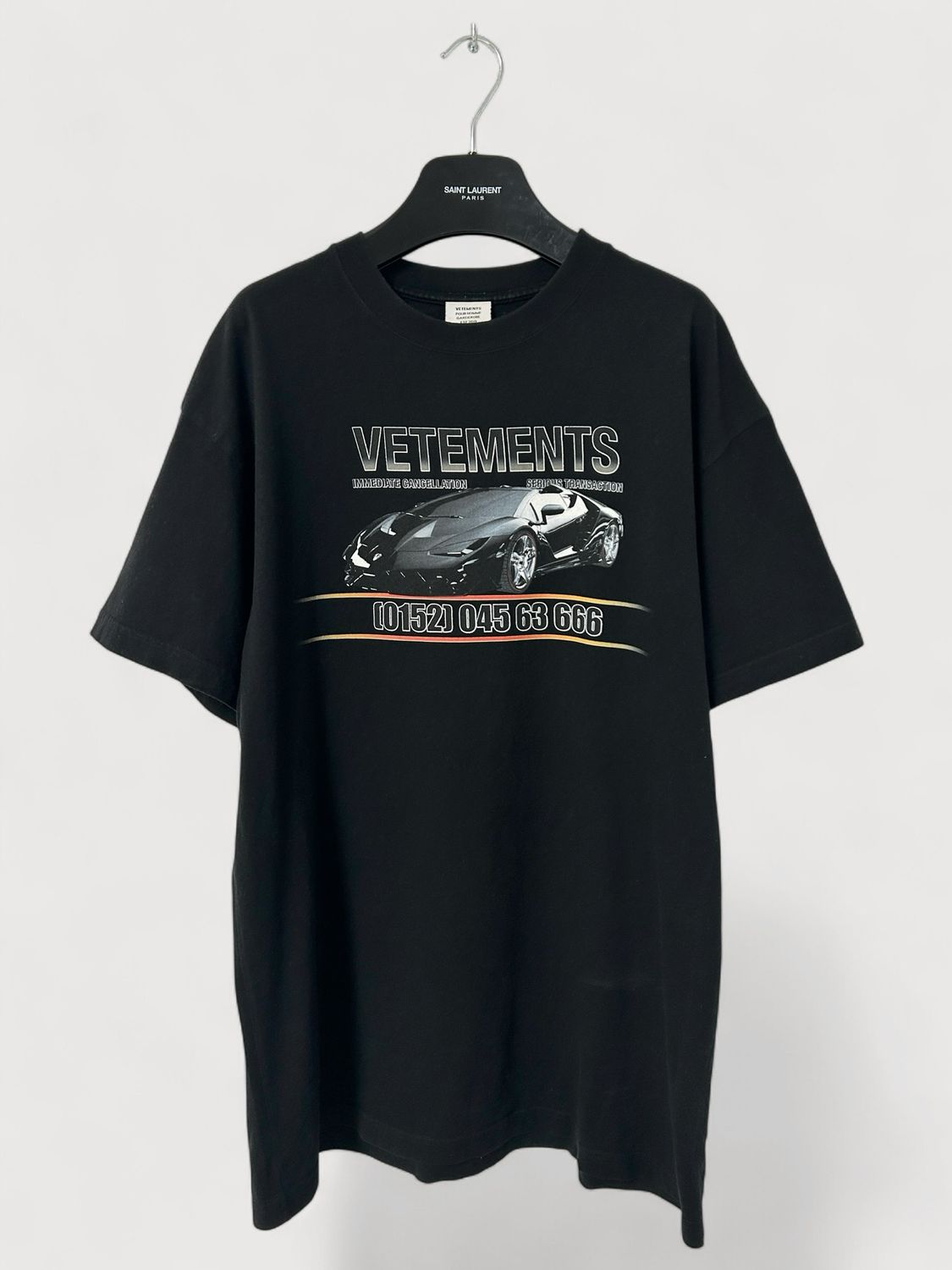 Vetements by Demna Gvasalia SS2019 Lamborghini Hotline T-Shirt