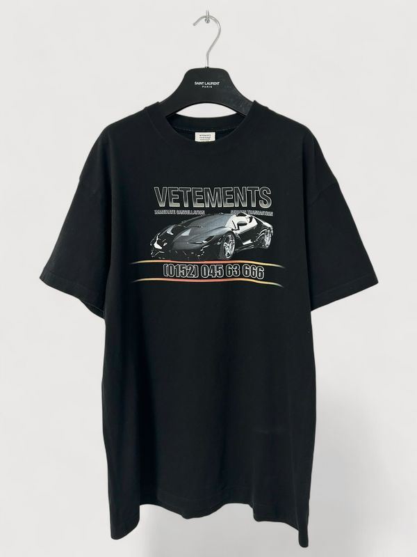 Vetements by Demna Gvasalia SS2019 Lamborghini Hotline T-Shirt