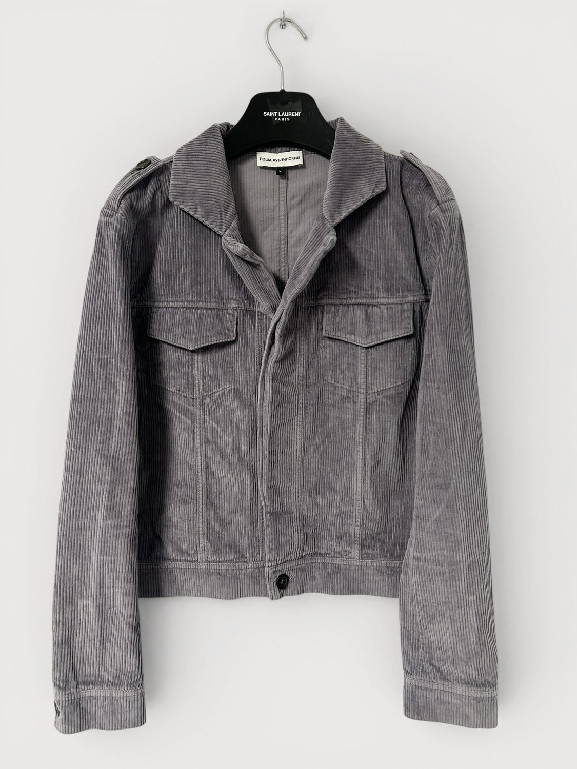 Gosha Rubchinskiy  SS2017 Lavender Corduroy Trucker Jacket