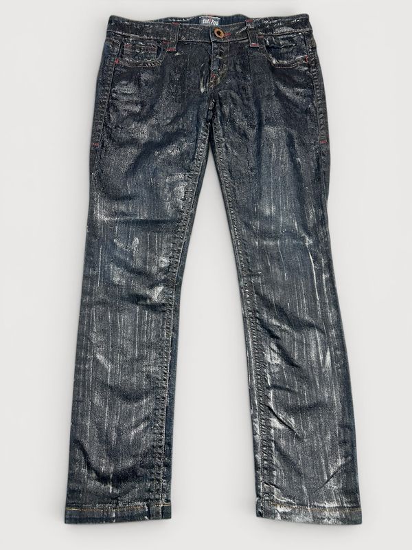 Jean Paul Gaultier 2000s Indigo Waxed Denim Jeans